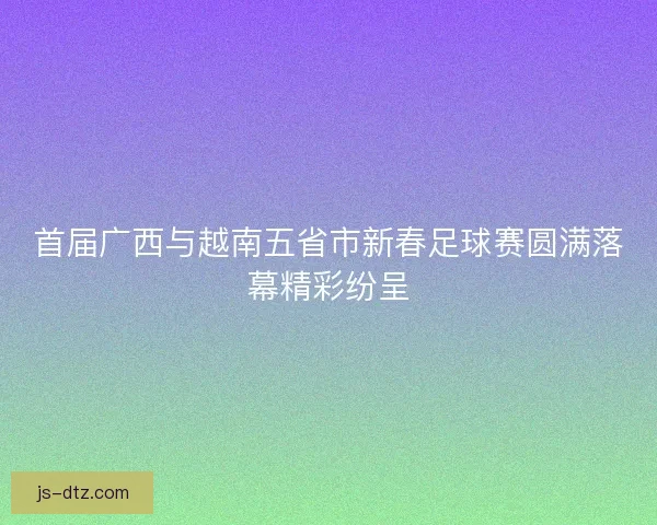 首届广西与越南五省市新春足球赛圆满落幕精彩纷呈