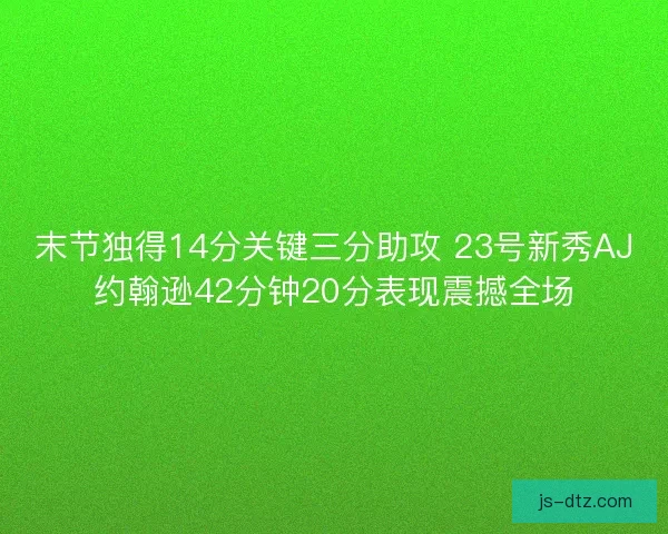 末节独得14分关键三分助攻 23号新秀AJ约翰逊42分钟20分表现震撼全场